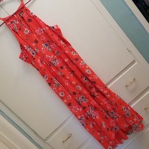 NWT Vince Camuto Coral Floral Hi-Lo Dress